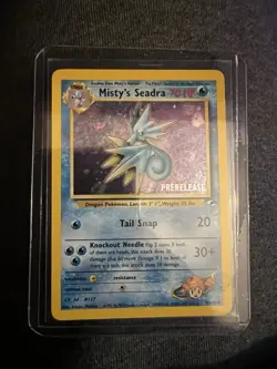 Pokemon TCG Misty's Seadra (Prerelease) 009/132 Wotc Promo Holo - Image 1