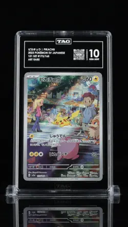 2023 Pokemon Japanese 151 Pikachu Art Rare 173 TAG 10 Gem Mint - Image 1
