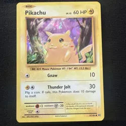 Pokemon TCG Pikachu Evolutions 35/108 Cracked Ice Holo LP. - Image 1