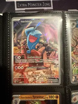 Team Rocket's Wobbuffet SVP 203 Black Star Promo Near Mint Pokemon - Image 1
