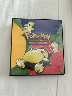 Vintage 1999 Pokemon TCG 3 Ring Binder Snorlax - Image 1