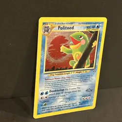 WOTC Pokemon Neo Discovery Politoed 8/75 Holo Rare played vintage 2001 - LP - Image 3