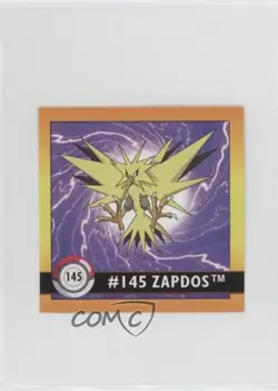 Zapdos Artbox Pokemon Stickers Series 1 #145 1999 06on - Image 1