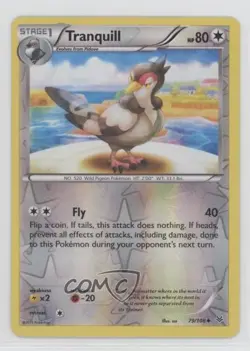 Tranquill Reverse Foil Pokemon XY Roaring Skies #79 - Image 1