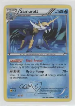 Samurott Pokemon Black & White Base Set #32 - Image 1