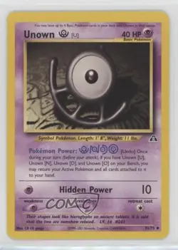Unown (U) Pokemon Neo Discovery #51 2001 - Image 1