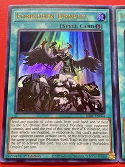 3x Forbidden Droplet | RA01-EN064 | Ultra Rares | NM | 1st Edition | YuGiOh! - Image 3
