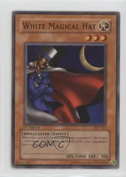 White Magical Hat 1st Ed. YuGiOh Starter Deck Joey #SDJ-021 2003 - Image 1