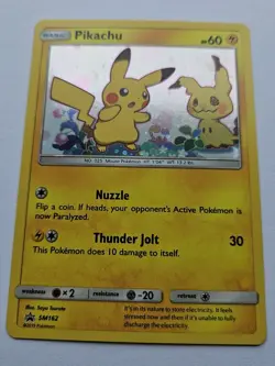 Pikachu SM162 SM Holo Pokemon Card Mimikyu - Image 2
