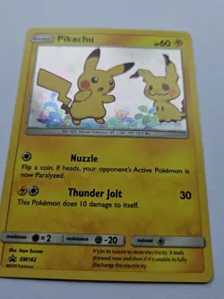 Pikachu SM162 SM Holo Pokemon Card Mimikyu - Image 3