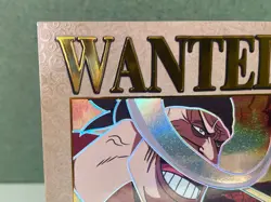 One Piece Anime Collectable Trading Card Refractor Wanted Poster White Beard - Image 2
