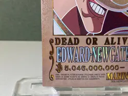 One Piece Anime Collectable Trading Card Refractor Wanted Poster White Beard - Image 4