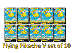 Flying Pikachu V 023/028 25th Pokemon card japanese set of 10 - Image 1