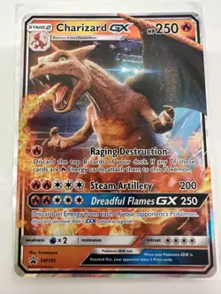 Pokemon TCG Charizard GX SM195 Black Star Promo Holo Card - Image 1