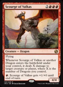 Scourge of Valkas -Foil Light Play MTG Iconic Masters - Image 1