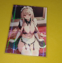 Emma Nikke Goddess of Victory sexy Beauty Anime Girl Holo waifu custom Card - Image 1