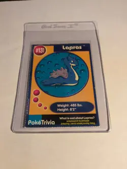 Lapras - Burger King Promo Rare Perforated Vintage 1999 - Pokemon Card - LP - Image 1