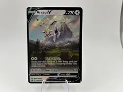 Pokemon TCG Arceus v SWSH204 Sword & Shield Promo Card NM - Image 1