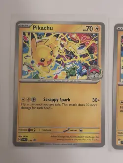 Pikachu World Championship 2025 Promo Pokemon Card SVP 225 X 3 NM/M - Image 2