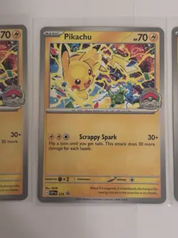 Pikachu World Championship 2025 Promo Pokemon Card SVP 225 X 3 NM/M - Image 3