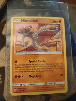 HITMONLEE TEAM UP SUN & MOON SET POKEMON CARD 73/181 - Image 3