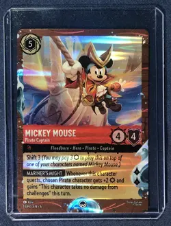 LORCANA Pirate Cards DCL Disney Treasure FULL SET OF 5 Foil 2025 - SUPER RARE! - Image 2