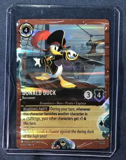 LORCANA Pirate Cards DCL Disney Treasure FULL SET OF 5 Foil 2025 - SUPER RARE! - Image 5
