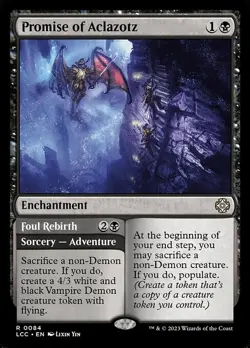 NM Promise of Aclazotz, MTG, Lost Caverns of Ixalan, Magic the Gathering, 84 - Image 1