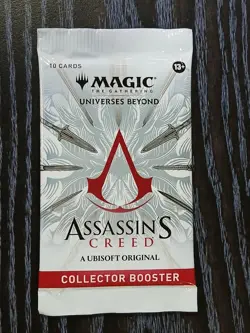 [Factory Sealed] MTG Englsih, Assassins Creed Collector Booster Pack x 1 EA - Image 1