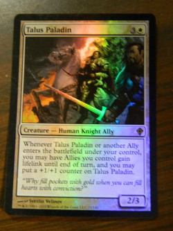MTG Worldwake FOIL Rare Talus Paladin Excellent - NM - Image 1