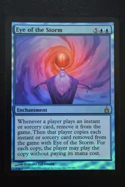 Magic The Gathering MTG EYE OF THE STORM FOIL Ravnica: City of Guilds MP Played - Image 1