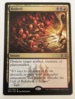 MTG Ravnica Allegiance Bedevil 157/259 NM Rare - Image 1
