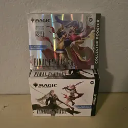 Magic The Gathering Final Fantasy Collector Booster Omega and Play Bundle - Image 1