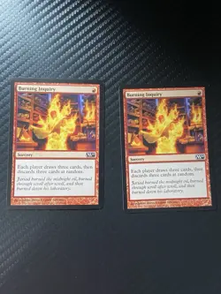 Burning inquiry Magic The Gathering Pair (2) LP Condition Mtg - Image 1