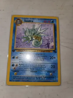 Seadra 42/62 - 1st Edition Fossil Pokemon Card - Vintage WOTC - NM/LP 1999 - Image 1