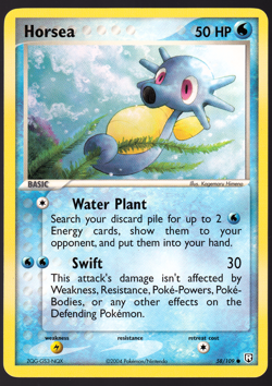 Horsea 58/109 EX Team Rocket Returns Pokemon TCG Card NM - Image 1