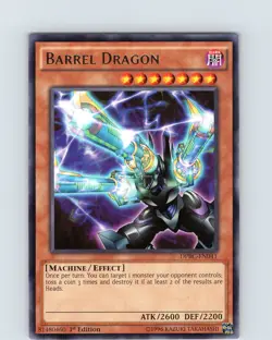 Yu-Gi-Oh TCG Barrel Dragon DPBC-EN041 1st Edition Regular Rare Card NM - Image 1