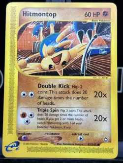Hitmontop 82/147 Aquapolis 2002 Pokemon Card Common Regular NM - Image 3
