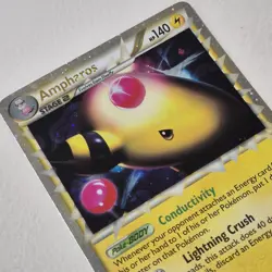 Ampharos Prime 105/123 2010 Ultra Holo Rare HeartGold SoulSilver Pokemon Card - Image 2