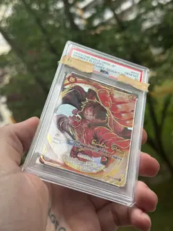 PSA 10 Luffy ST01-012 OP-05 Eiichiro Oda Signature One Piece Card - Image 3