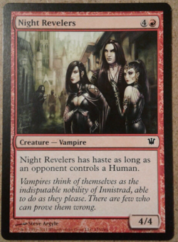 MTG Night Revelers - Creature (Magic the Gathering card) - Image 1