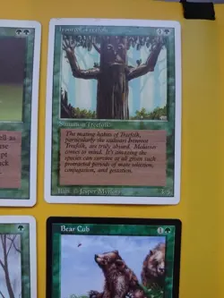MTG green card x6. Revised 2 fog,Ironroot treefolk & Lifeforce. + 2 Bear cubs - Image 5