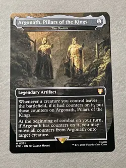 Argonath, Pillars of the Kings - The Ozolith (Borderless) MTG Commander: LOTR NM - Image 1