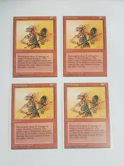 MTG Playset 4x Disintegrate (4th Edition/Red/C) - BGM - Image 1