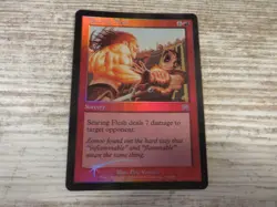1x FOIL Searing Flesh - Onslaught - NM - English - OOP MTG Direct Damage - Image 1