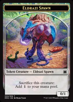 Eldrazi Spawn Token (2) Light Play, English Magic the Gathering MTG Modern Maste - Image 1