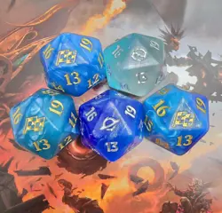 MTG D20 Dice Set Of 5 - Image 1