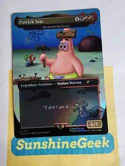 Patrick Star - Barktooth Warbeard (Rainbow Foil) Secret Lair Drop Foil - Image 1