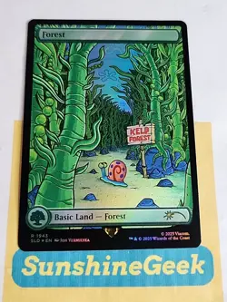 Forest (1943) (Rainbow Foil) Secret Lair Drop Foil Spongebob - Image 1