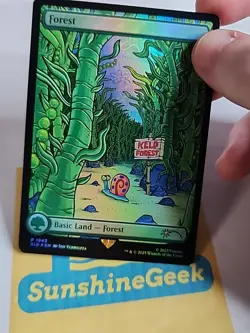 Forest (1943) (Rainbow Foil) Secret Lair Drop Foil Spongebob - Image 2